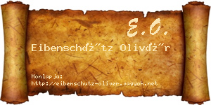 Eibenschütz Olivér névjegykártya